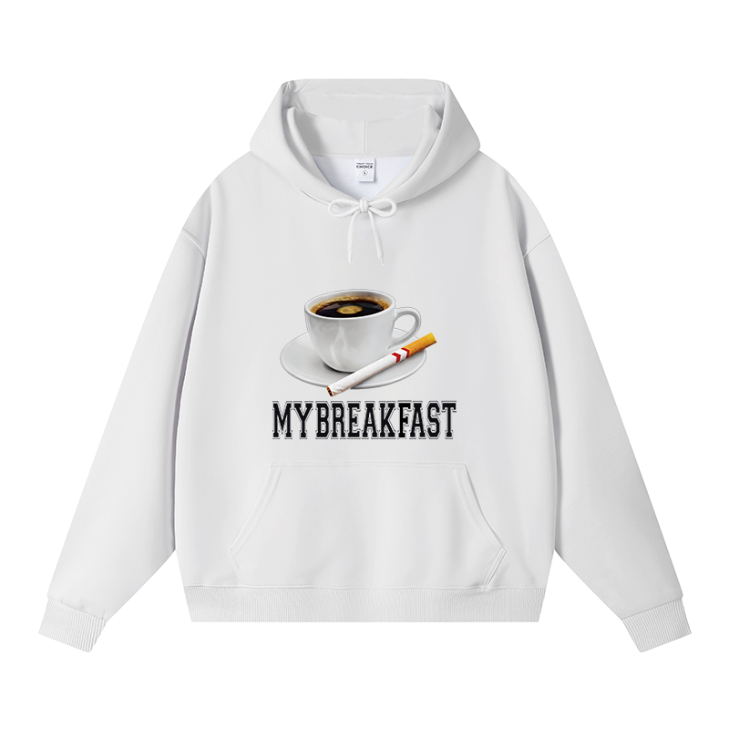 Tokyocanvas Breakfast Coffee Fleece Lined Hoodie