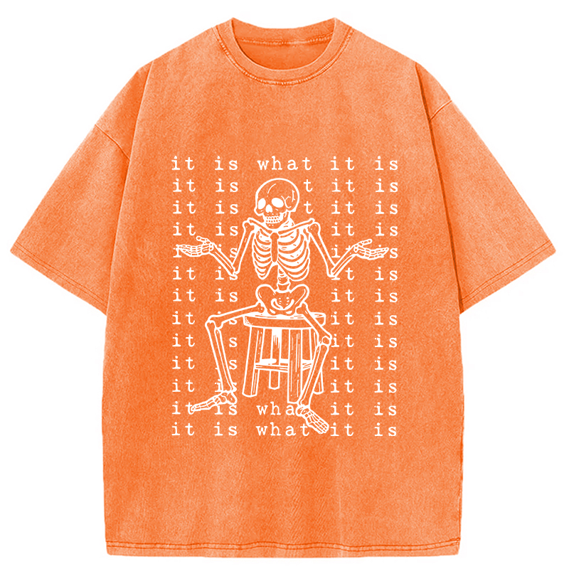 Tokyocanvas Helpless Skeleton Washed T-Shirt