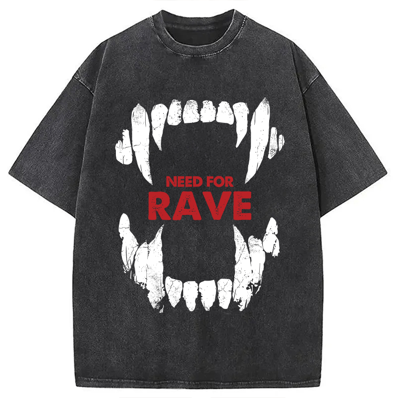 Tokyocanvas Vampiric Fang Washed T-Shirt