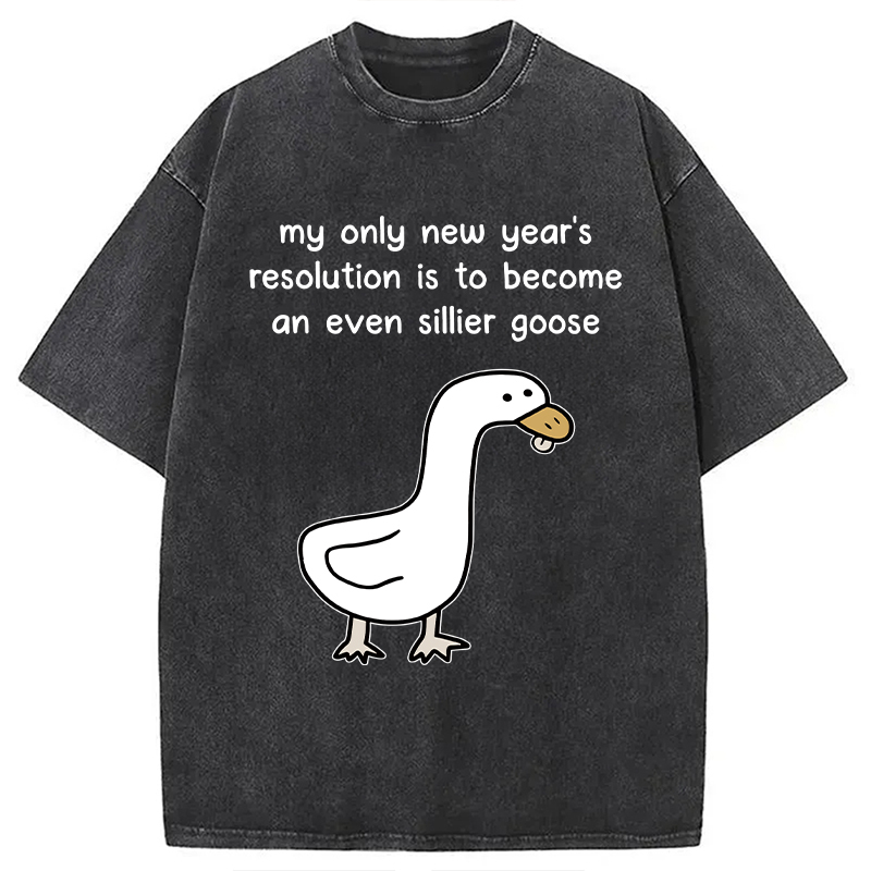 Tokyocanvas New Year's Resolutions Washed T-Shirt