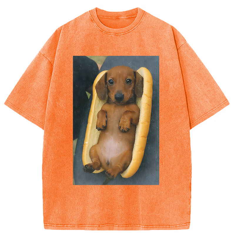 Tokyocanvas Real Hot Dog Washed T-Shirt
