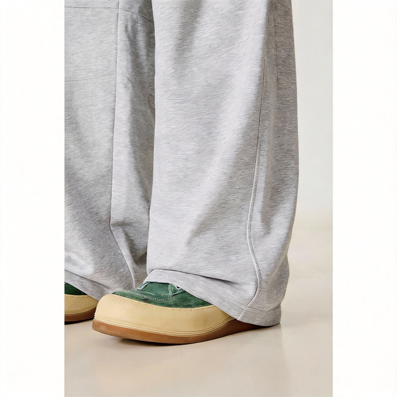 Tokyocanvas Classic Minimalist Curved Sweatpants