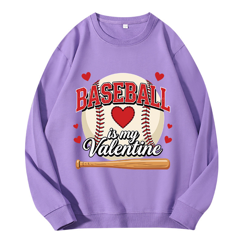 Tokyocanvas Baseball Is My Valentine Classic Sweatshirt