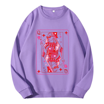 Tokyocanvas Queen of Hearts Valentine Classic Sweatshirt