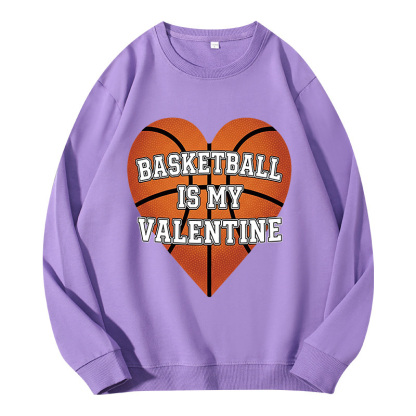 Tokyocanvas Heart Basketball Valentine Classic Sweatshirt