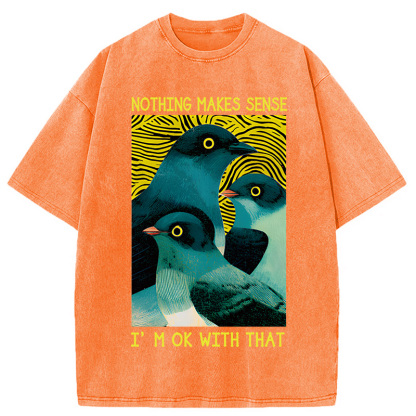 Tokyocanvas Nothing Makes Sense Washed T-Shirt