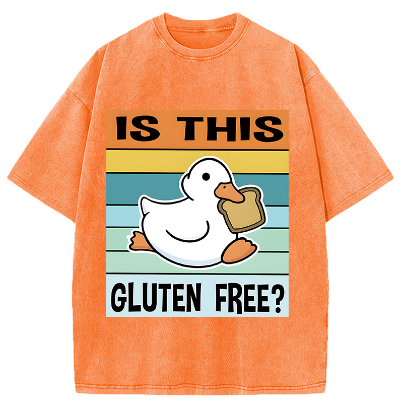 Tokyocanvas Is This Gluten Free Meme Washed T-Shirt