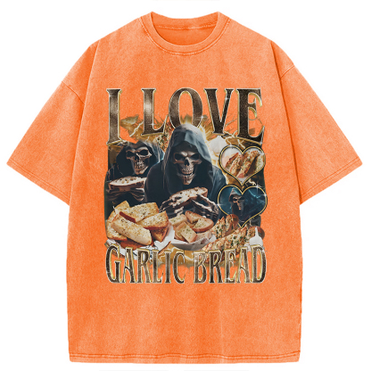 Tokyocanvas Gothic Garlic Bread Retro Washed T-Shirt