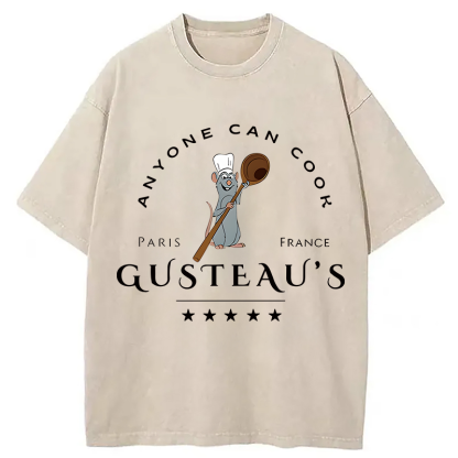 Tokyocanvas Anyone Can Cook Washed T-Shirt