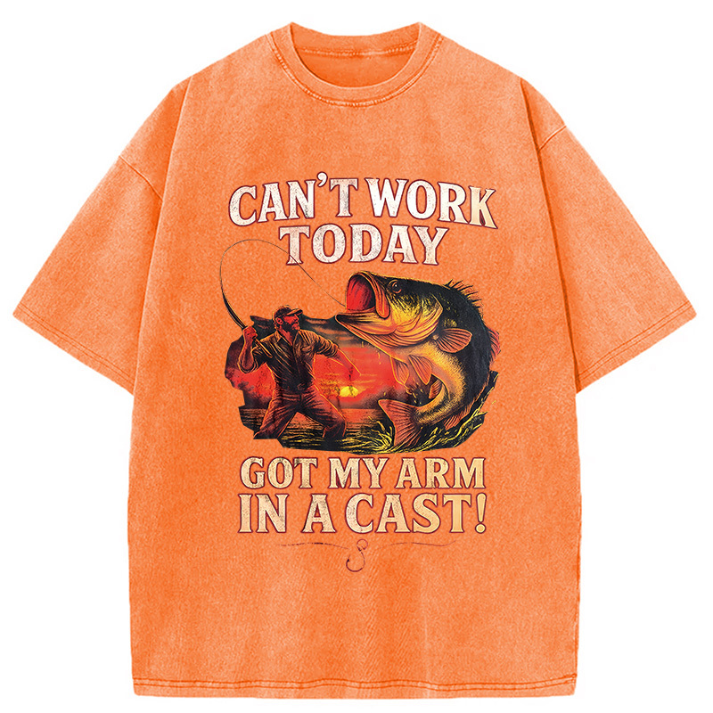 Tokyocanvas Bass Fishing Funny Fisher Washed T-Shirt