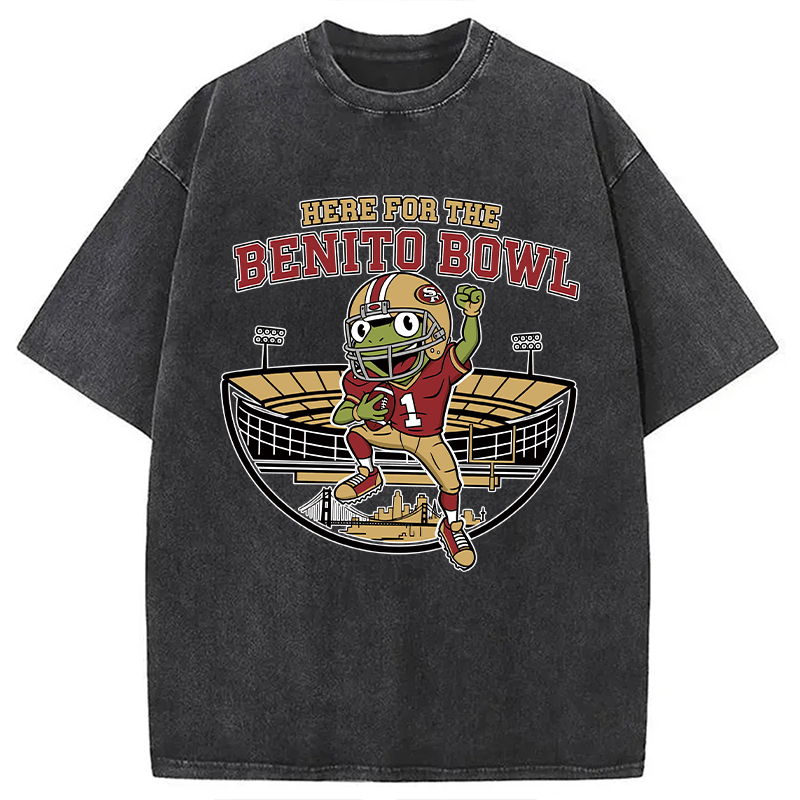 Tokyocanvas Here For The Benito Bowl Washed T-Shirt