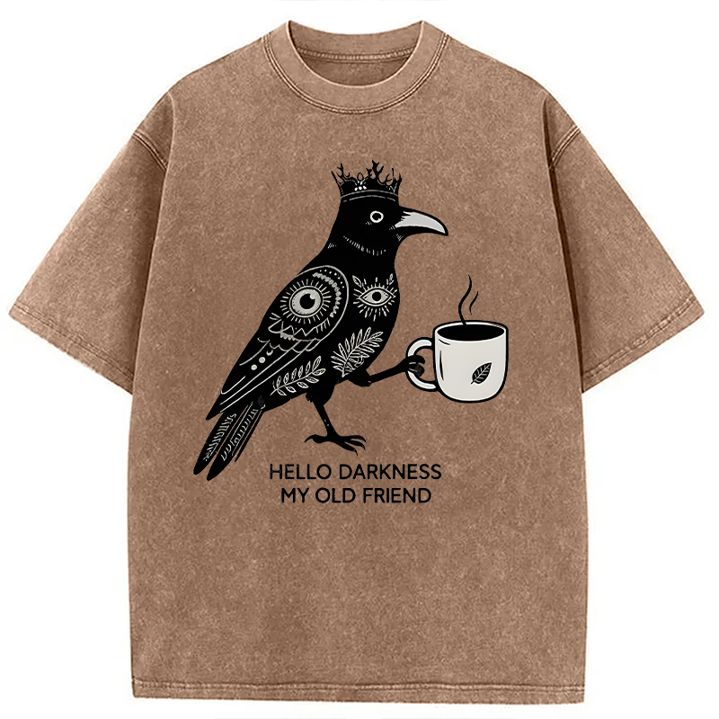 Tokyocanvas Hello Darkness My Old Friend Washed T-Shirt