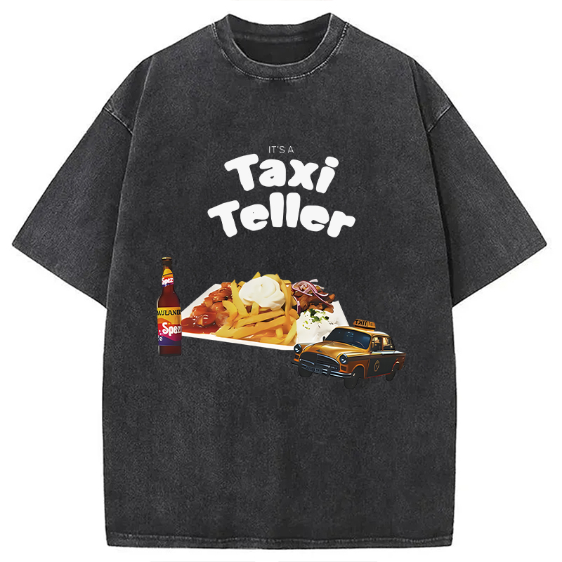 Tokyocanvas It's a Taxi Teller Washed T-Shirt