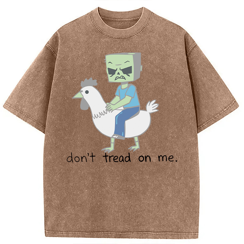 Tokyocanvas Don't Tread On Me Meme Washed T-Shirt