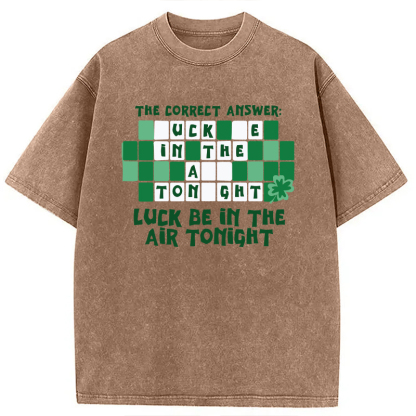 Tokyocanvas Luck Be In The Air Tonight Washed T-Shirt