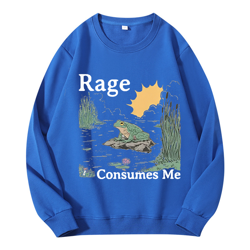 Tokyocanvas Rage Consumes Me Frog Pond Classic Sweatshirt