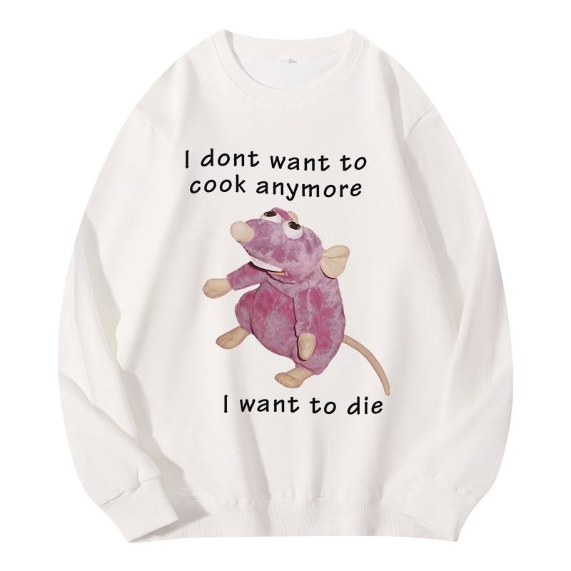 Tokyocanvas I Don't Want To Cook Anymore Classic Sweatshirt