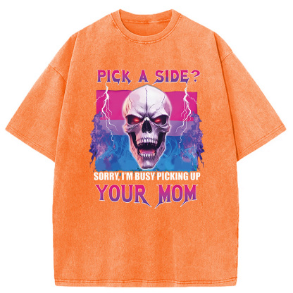 Tokyocanvas Pick A Side? Washed T-Shirt