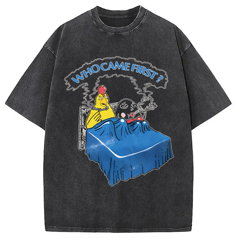 Tokyocanvas Who Came First Washed T-Shirt