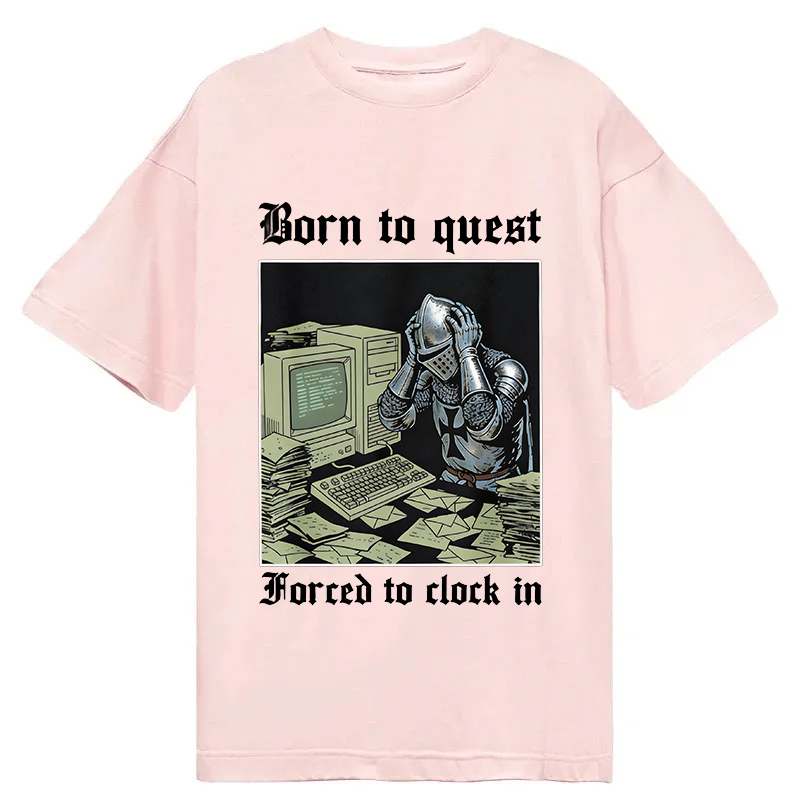 Tokyocanvas Born to Quest Forced to Clock Classic T-Shirt