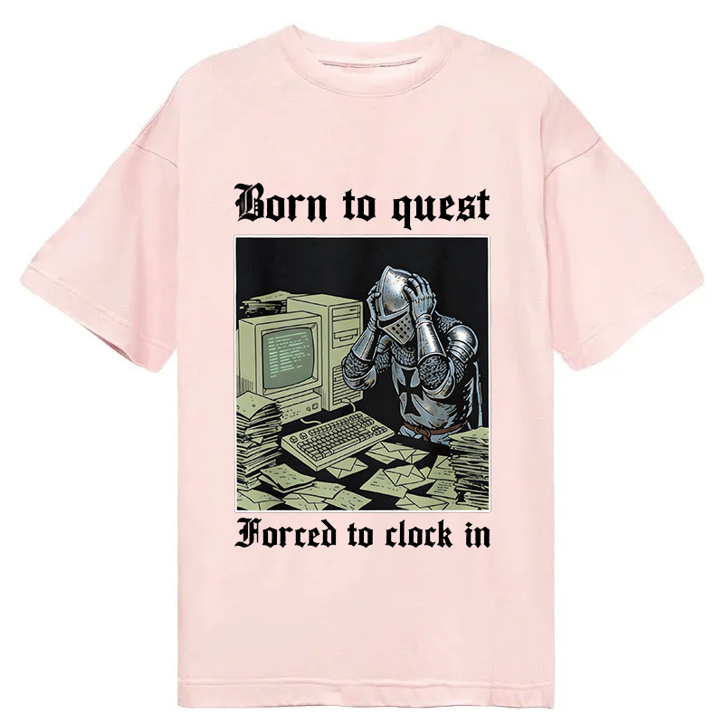 Tokyocanvas Born to Quest Forced to Clock Classic T-Shirt