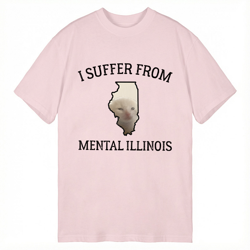 Tokyocanvas Mental Illinois Depressed Cat Classic T-Shirt