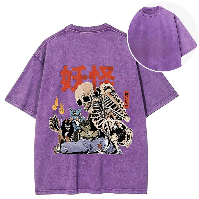 Tokyocanvas The Yokai Club Back Washed T-Shirt