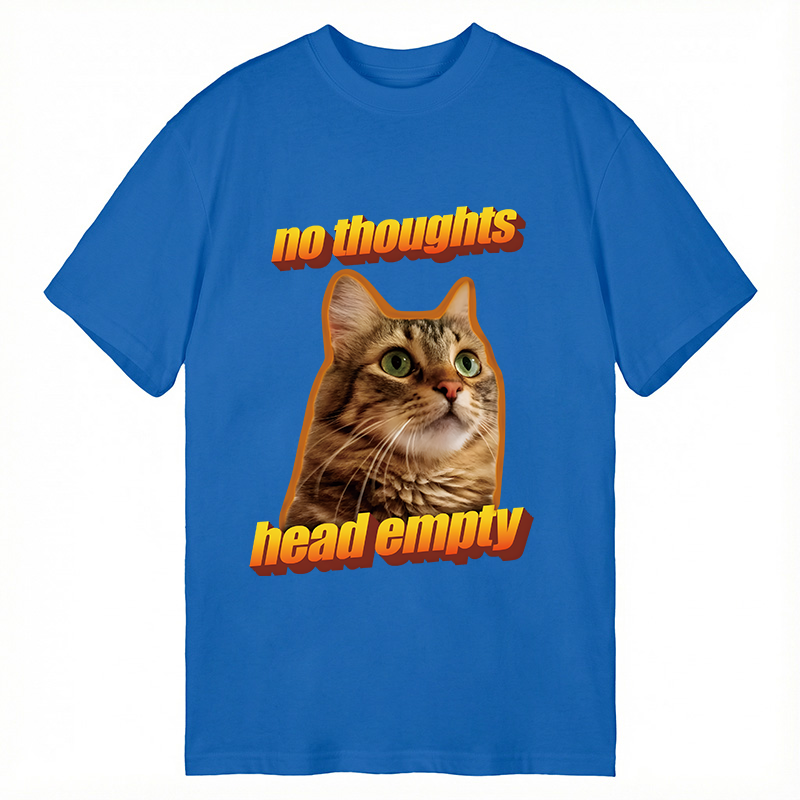 Tokyocanvas No Thoughts Head Empty Cat Meme Classic T-Shirt