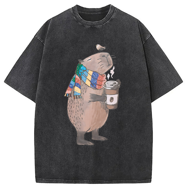 Tokyocanvas Coffeebara Washed T-Shirt