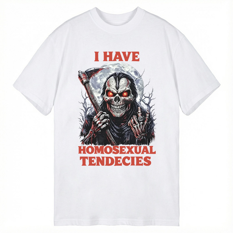 Tokyocanvas I Have Homosexual Tendencies Funny Werewolf Meme Classic T-Shirt