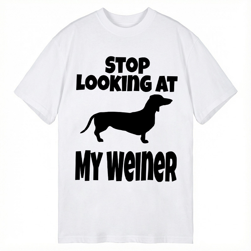 Tokyocanvas Stop Looking At My Weiner Classic T-Shirt