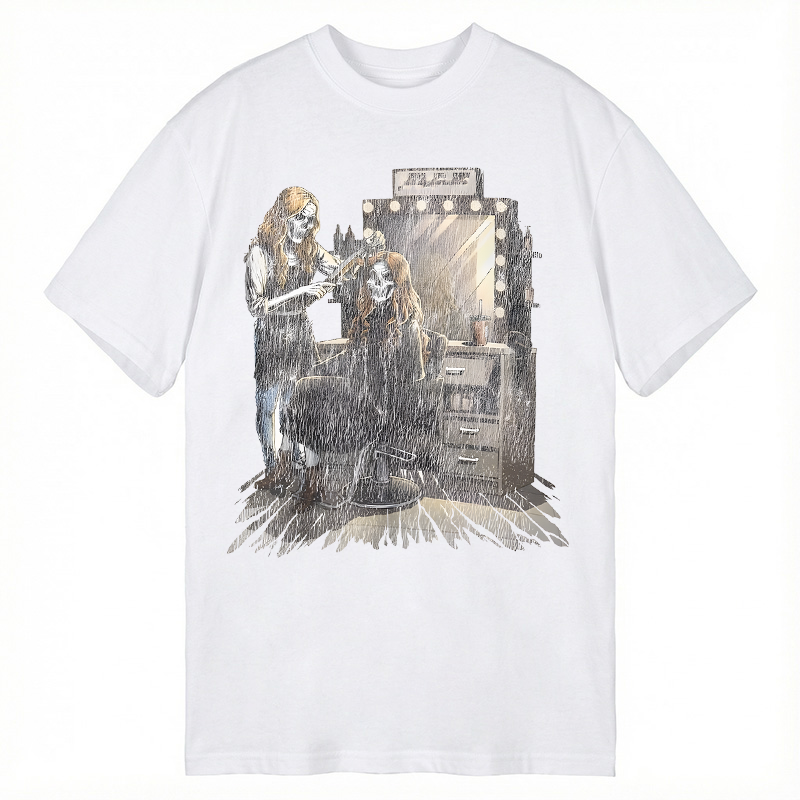 Tokyocanvas Skeleton Hair Cut Classic T-Shirt