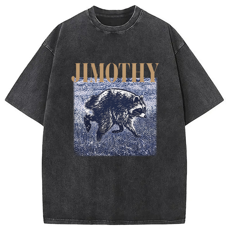 Tokyocanvas Vintage Jimothy Raccoon Washed T-Shirt