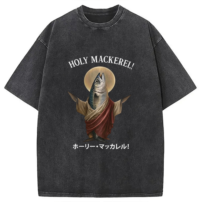 Tokyocanvas Holy Mackerel Washed T-Shirt