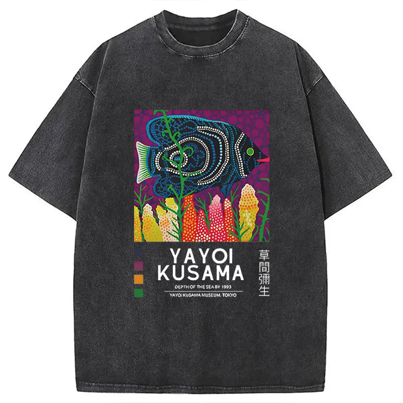 Tokyocanvas Tropical Fish Washed T-Shirt