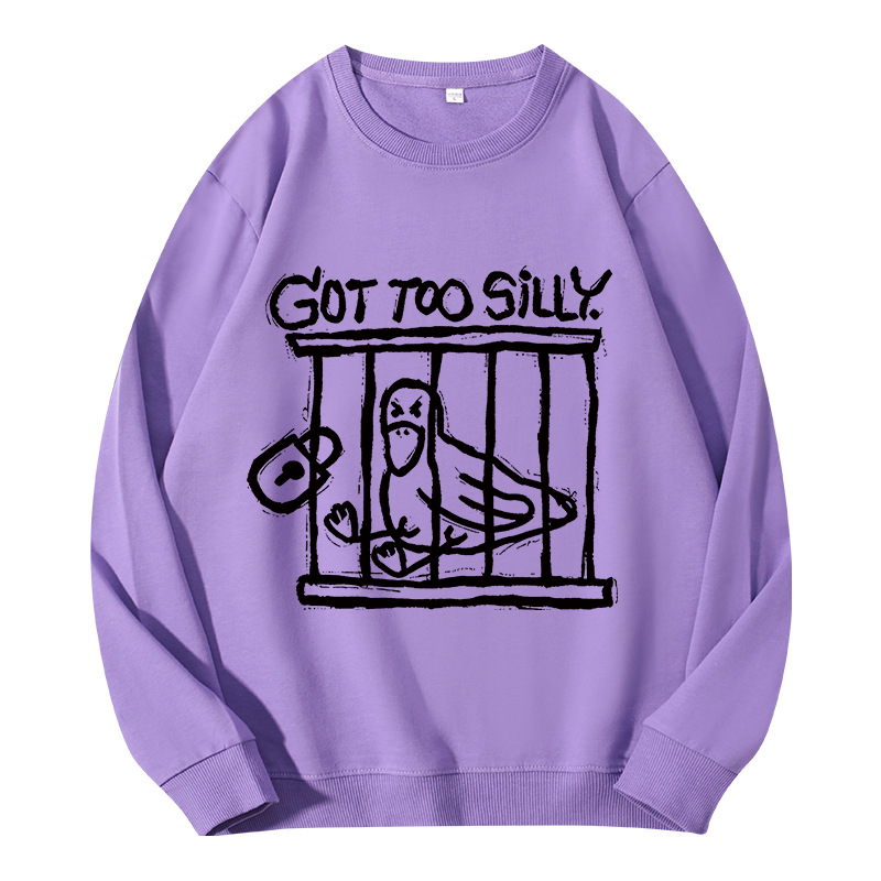 Tokyocanvas Lock Up A Stupid Goose Classic Sweatshirt