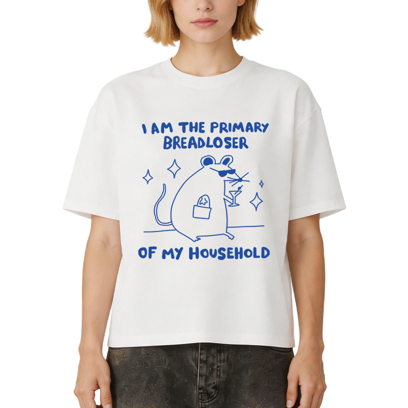 Tokyocanvas I Am the Primary Breadloser of My Household Boxy T-shirt