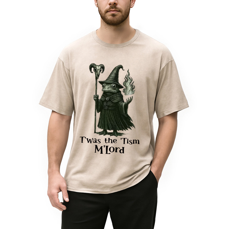 Tokyocanvas Witch Frog Washed T-Shirt