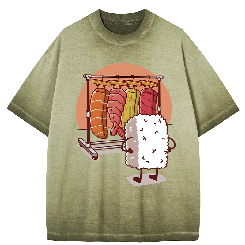Tokyocanvas Which One Should I Wear Today Gradient Washed T-Shirt
