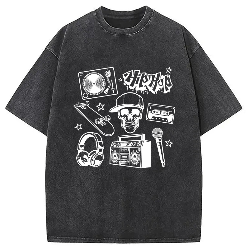 Tokyocanvas Set of Hip Hop Culture Washed T-Shirt