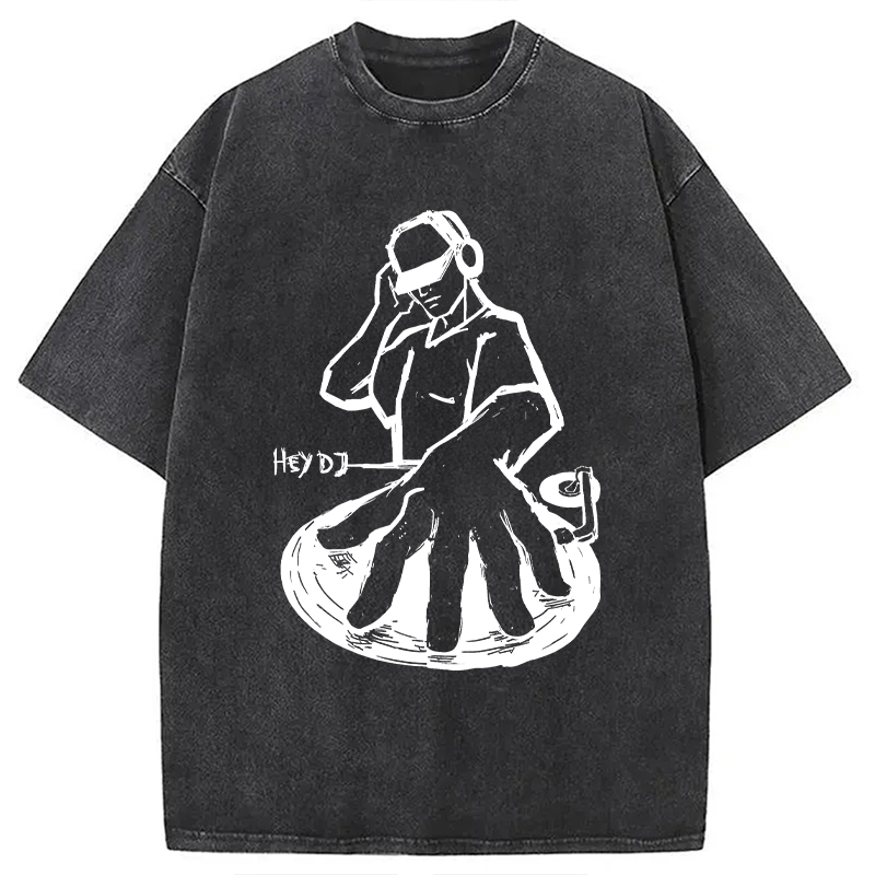 Tokyocanvas Hey DJ Washed T-Shirt