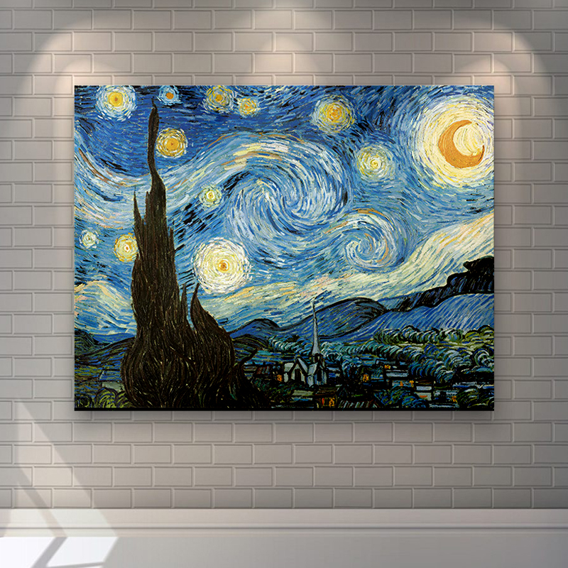 Tokyocanvas The Starry Night by Vincent Print