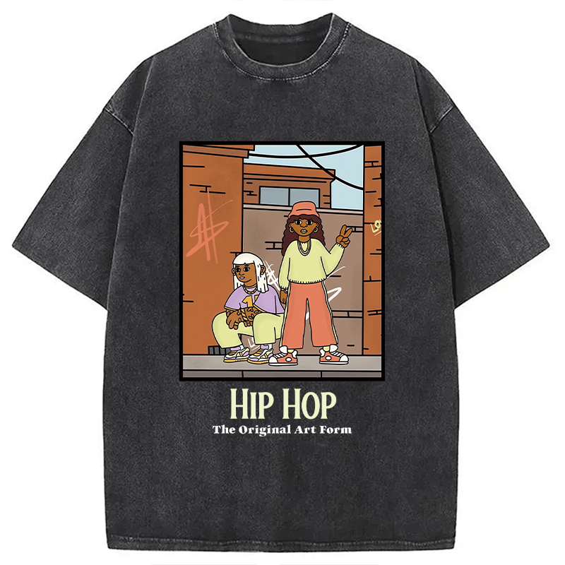 Tokyocanvas Hip Hop The Original Art Form Washed T-Shirt
