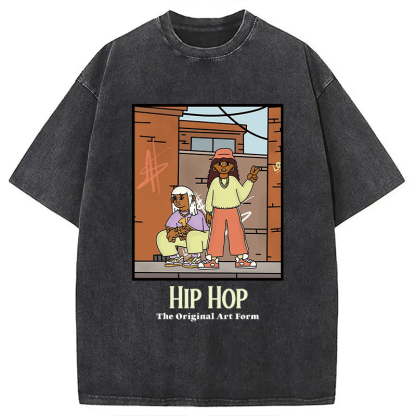 Tokyocanvas Hip Hop The Original Art Form Washed T-Shirt
