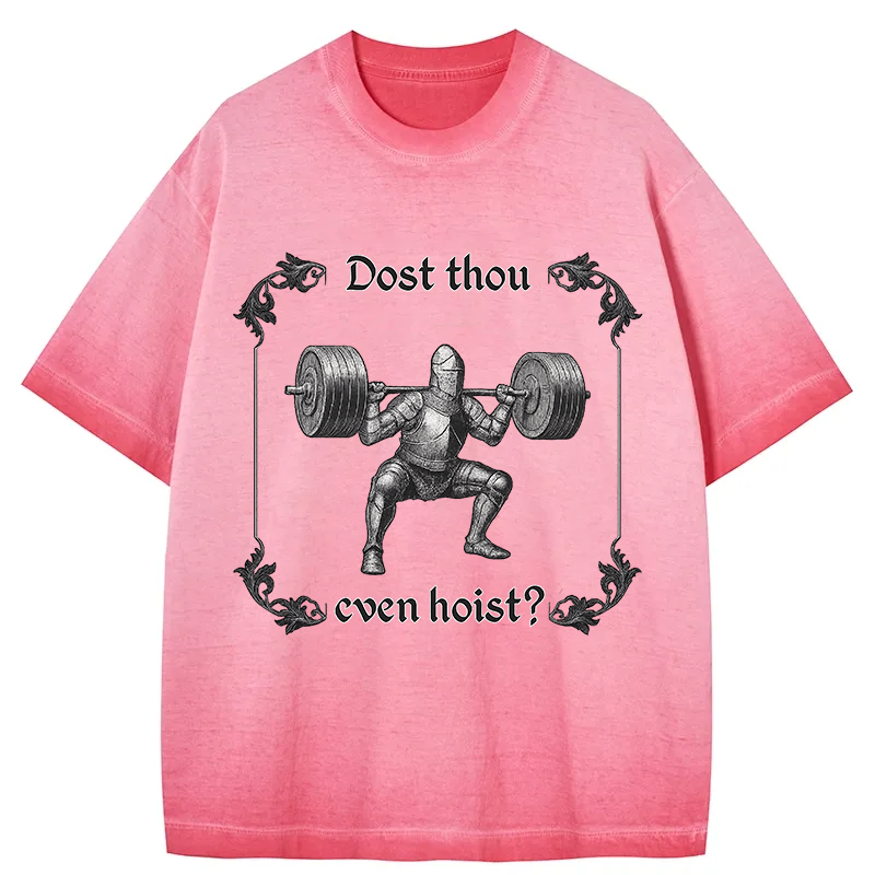Tokyocanvas Dost Thou Even Hoist Gradient Washed T-Shirt