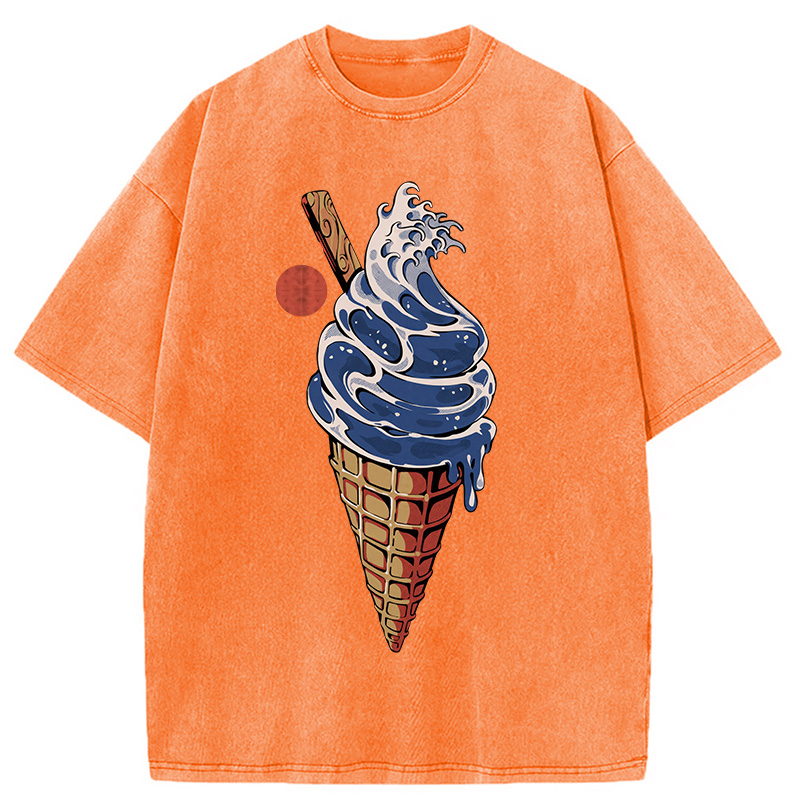 Tokyocanvas Great Ice Cream Washed T-Shirt