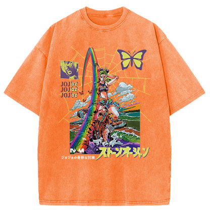 Tokyocanvas Jojo Bizarre Adventure Washed T-Shirt
