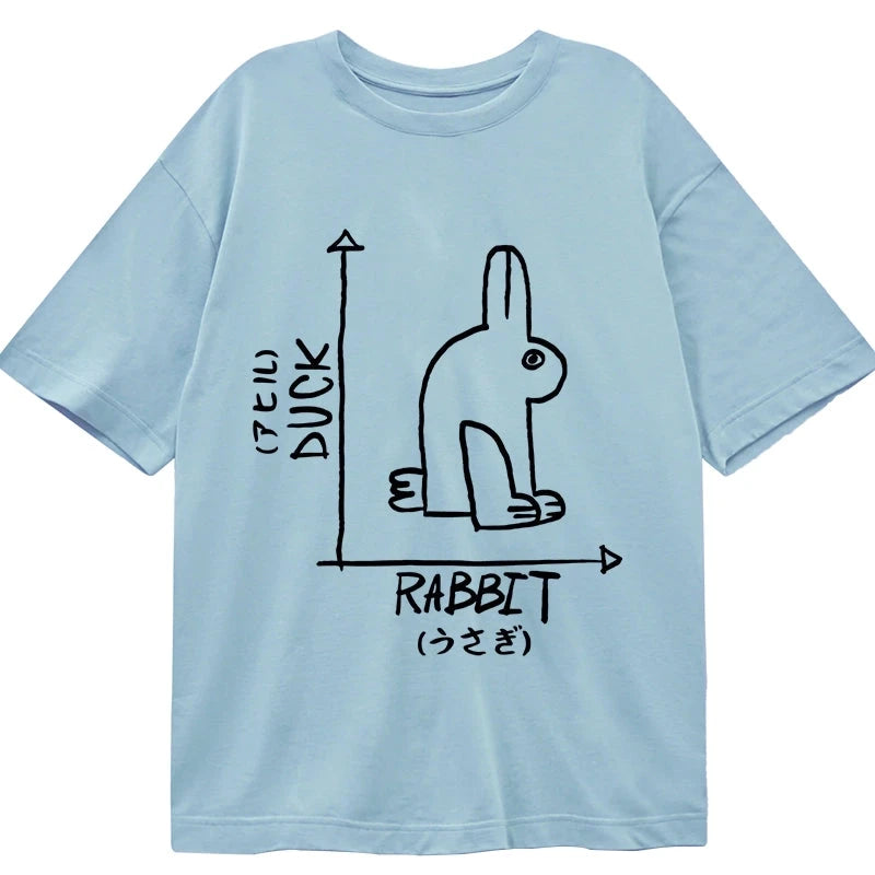 Tokyocanvas A Rabbit And A Duck Classic T-Shirt