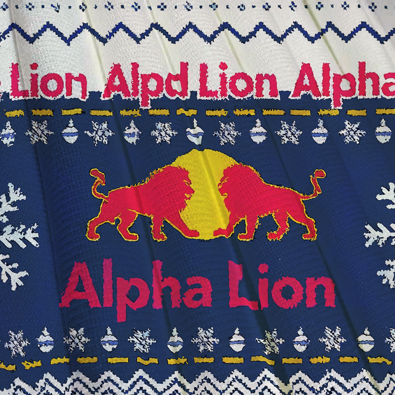 Tokyocanvas Blue Drink Funny Christmas Ugly Sweatshirt