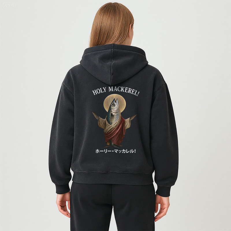 Tokyocanvas Holy Mackerel Washed Zip Hoodie